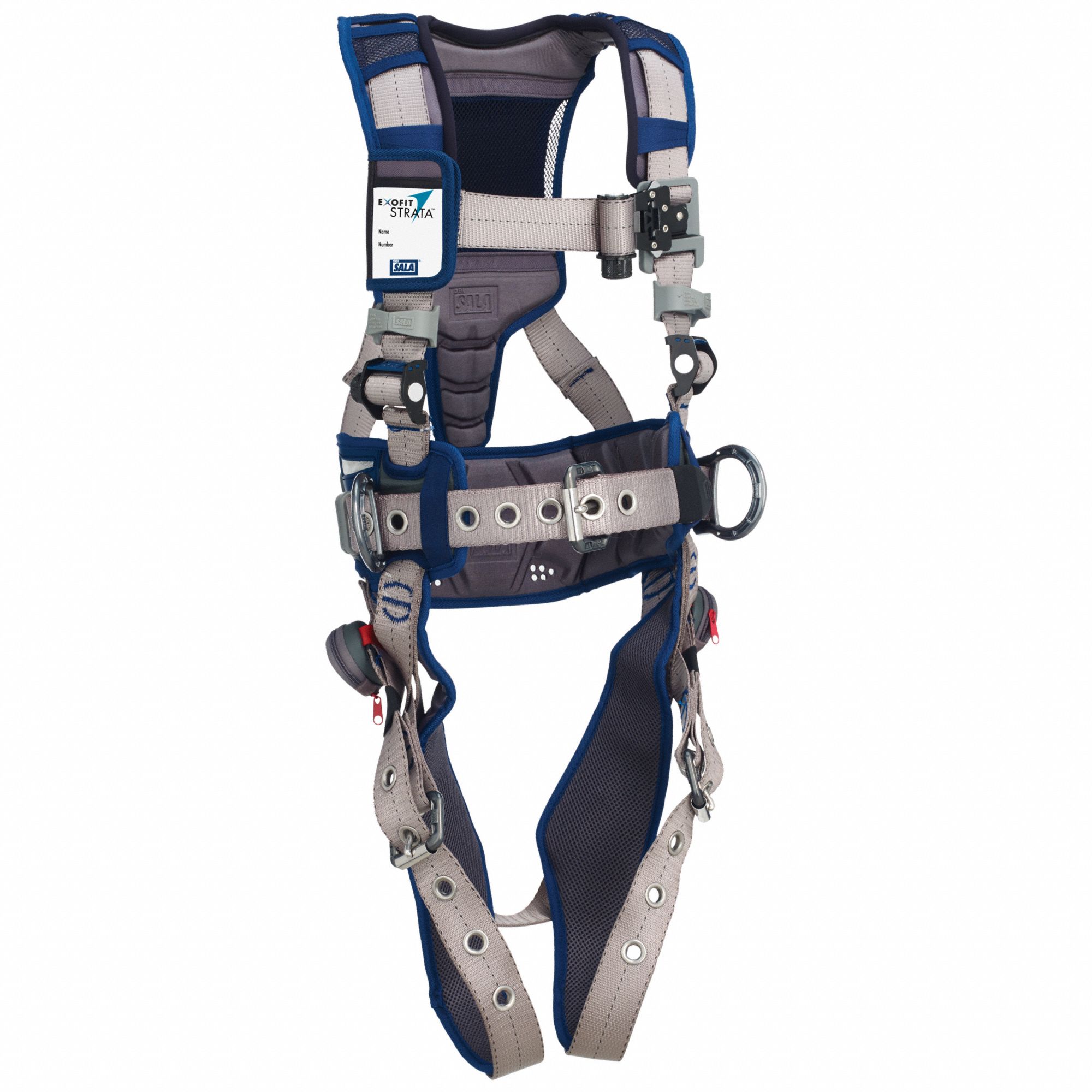 Full Body Harness: Positioning, Vest Harness, Quick-Connect / Tongue, Cam, 2XL, Belt