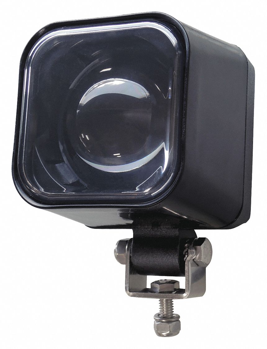 Safety Boundary Light: KE-BL1, Mounting Hardware, Black, Aluminum, Square, Spot, LED