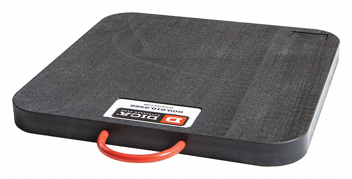 Crane Pad: Outrigger Pad, Thermoplastic, 31 ton Load Capacity Vertical, 24 in Overall Lg
