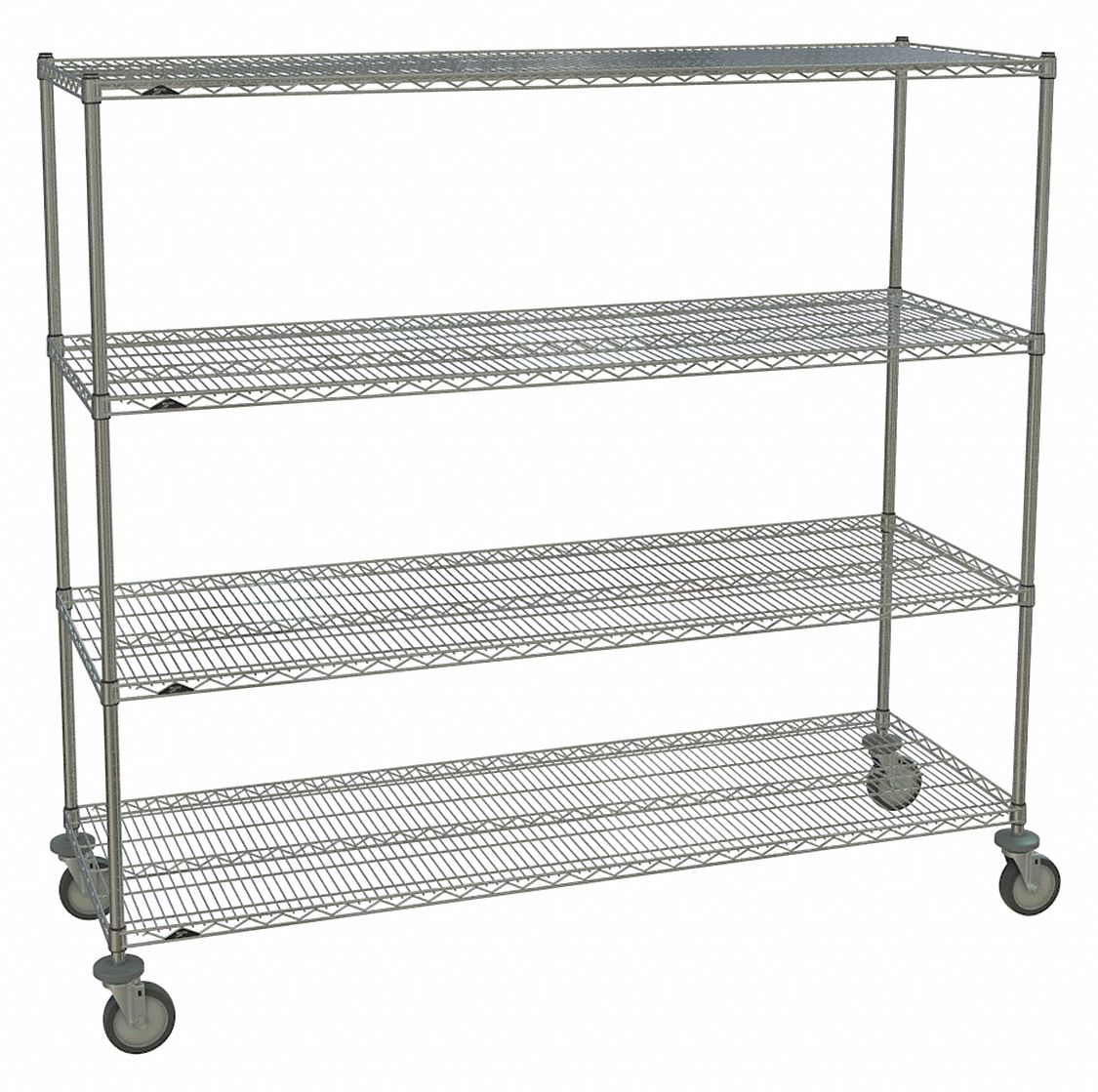 Mobile wire clearance shelving