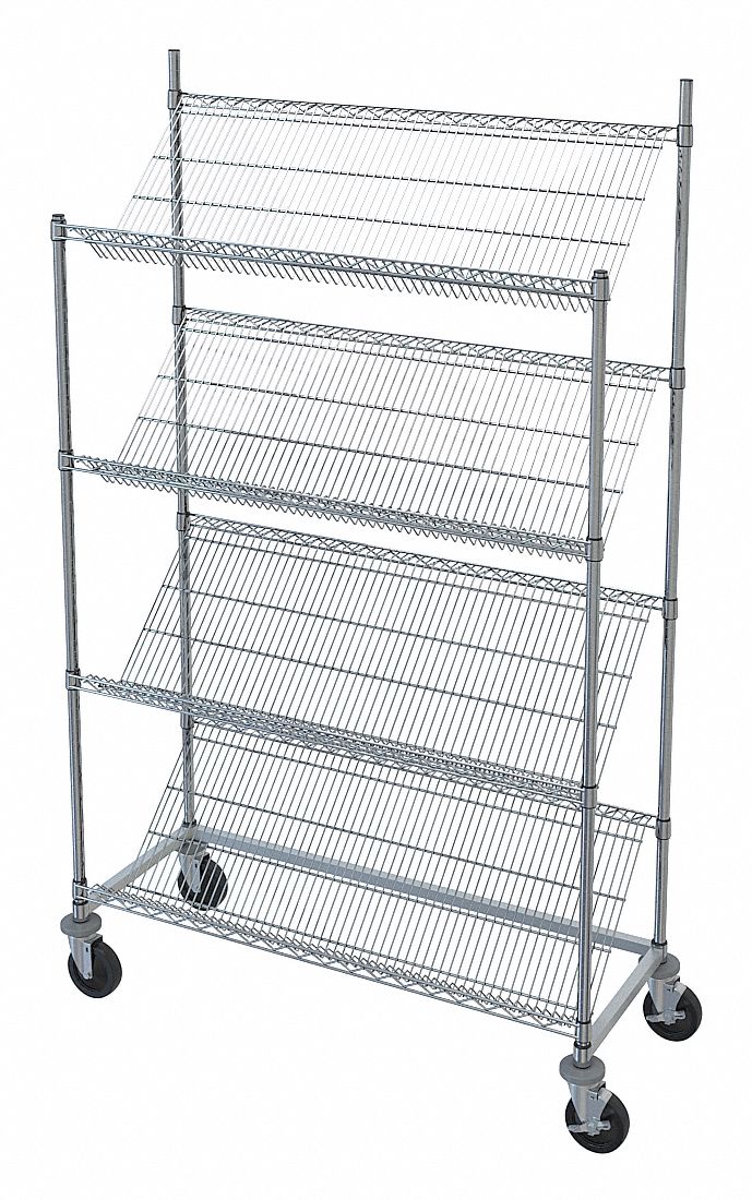 METRO, 600 lb Load Capacity, 48 in x 18 in x 777/8 in, Utility Cart