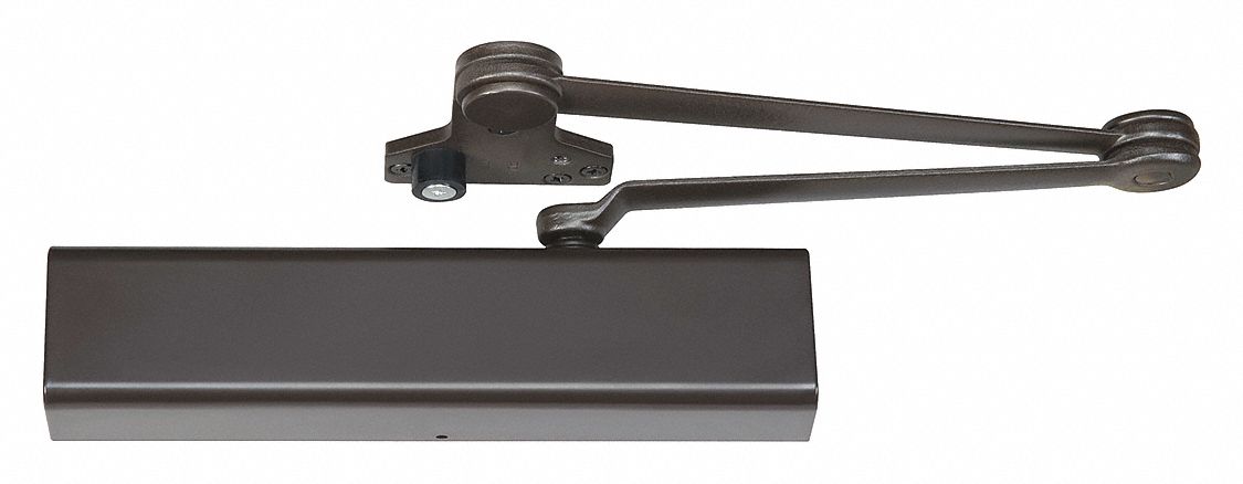 Door Closer: Parallel Mounting Type, Grade 1 - Heavy Duty, Bronze, 2 1/8 in Wd