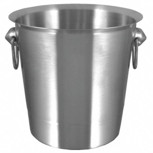 ITI, 4 qt Capacity, Stainless Steel, Ice Bucket 45U728IBSIVD Grainger