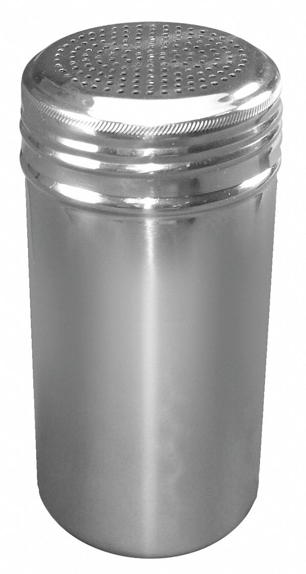 Dredge: 16 oz Capacity, Stainless Steel Body, Silver, Lid Included, Stainless Steel Lid