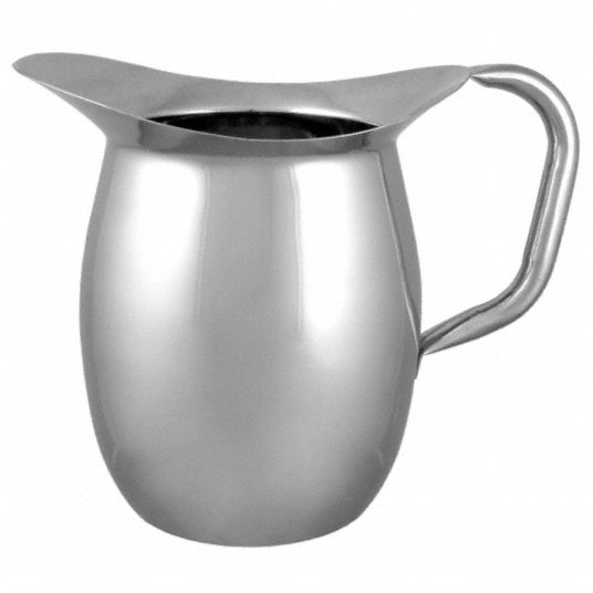 ITI, 3 qt Capacity, Silver, Bell Pitcher without Guard - 45U745|IBGS-I ...