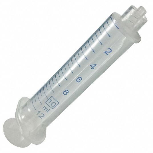 HSW MINIBULK Syringe 10 mL Capacity, Polypropylene, 100 PK 45UC71