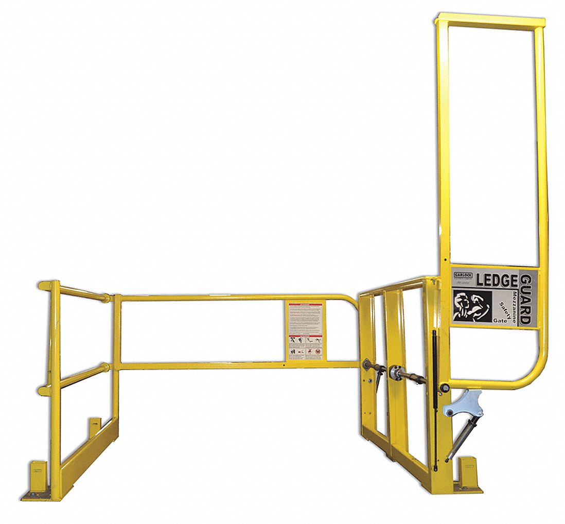 Mezzanine safety pivot store gate