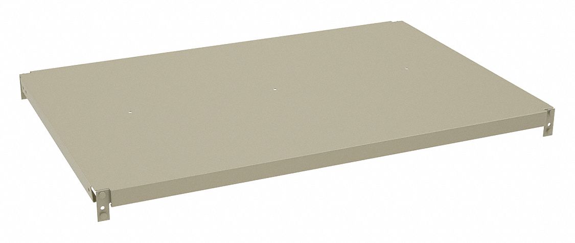 Shelf: 36 in   x 24 in, 950 lb Load Capacity, Steel, 18 ga Decking, Sand, Shelf
