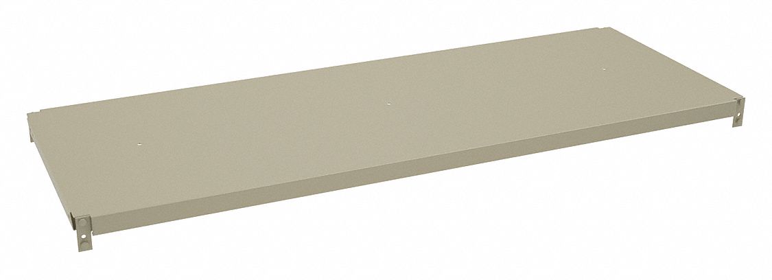 Shelf: 48 in   x 18 in, 700 lb Load Capacity, Steel, 18 ga Decking, Sand, Shelf