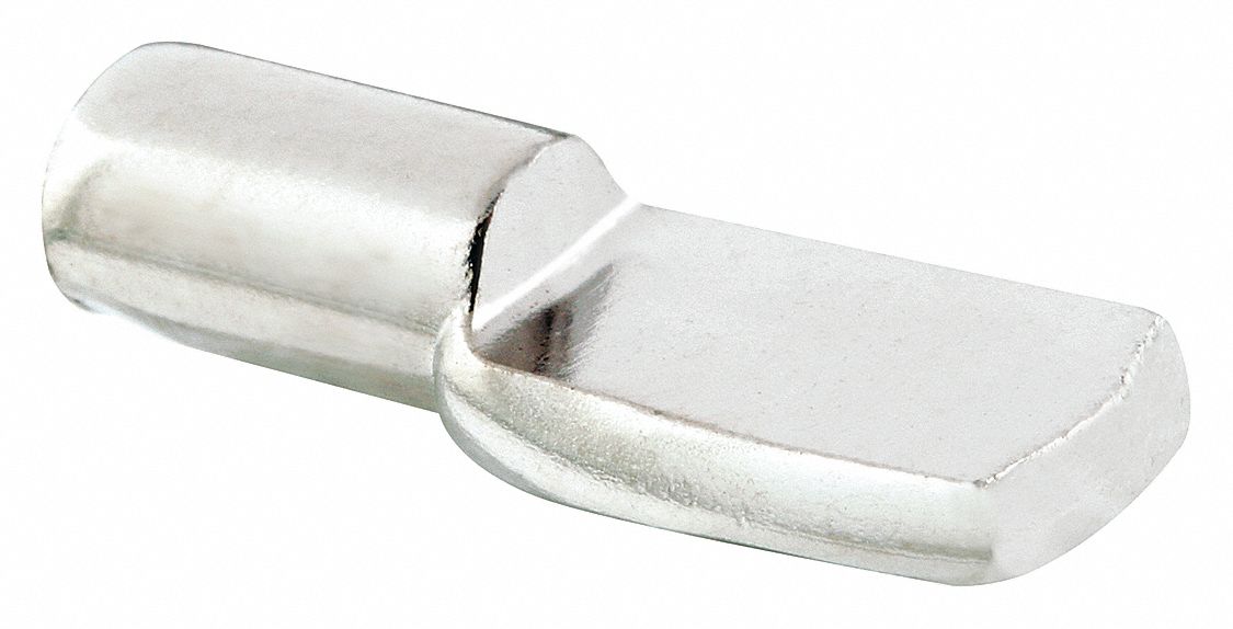 SHELF SUPPORT PEG,45/64 IN. D,NICKEL,PK8