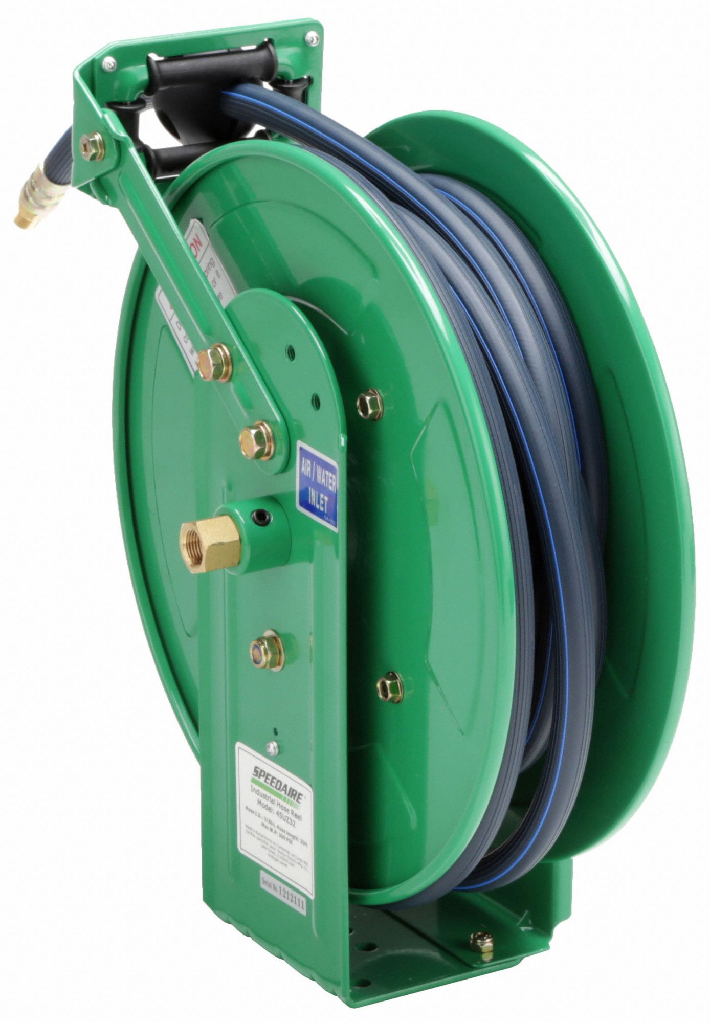SPEEDAIRE Spring Return Hose Reel 25 ft (3/8 in I.D.), 1/4 in MNPT