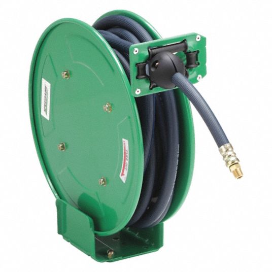 3/4 X 50' 28HG - 300 PSI VACUUM RECOVERY SPRING REWIND HOSE REEL WITH HOSE  - 4-Star Hose