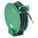 SPRING RETURN HOSE REEL: 50 FT (⅜ IN I.D.), ⅜ IN MNPT, 300 PSI MAX, BRASS, GREEN