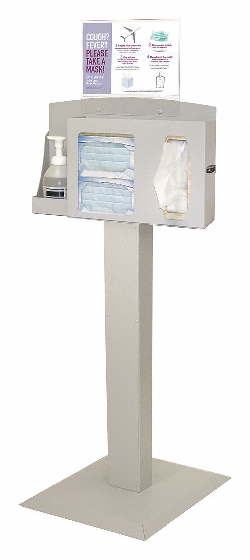 RESPIRATORY HYGIENE STATION,56-1/16 IN.H