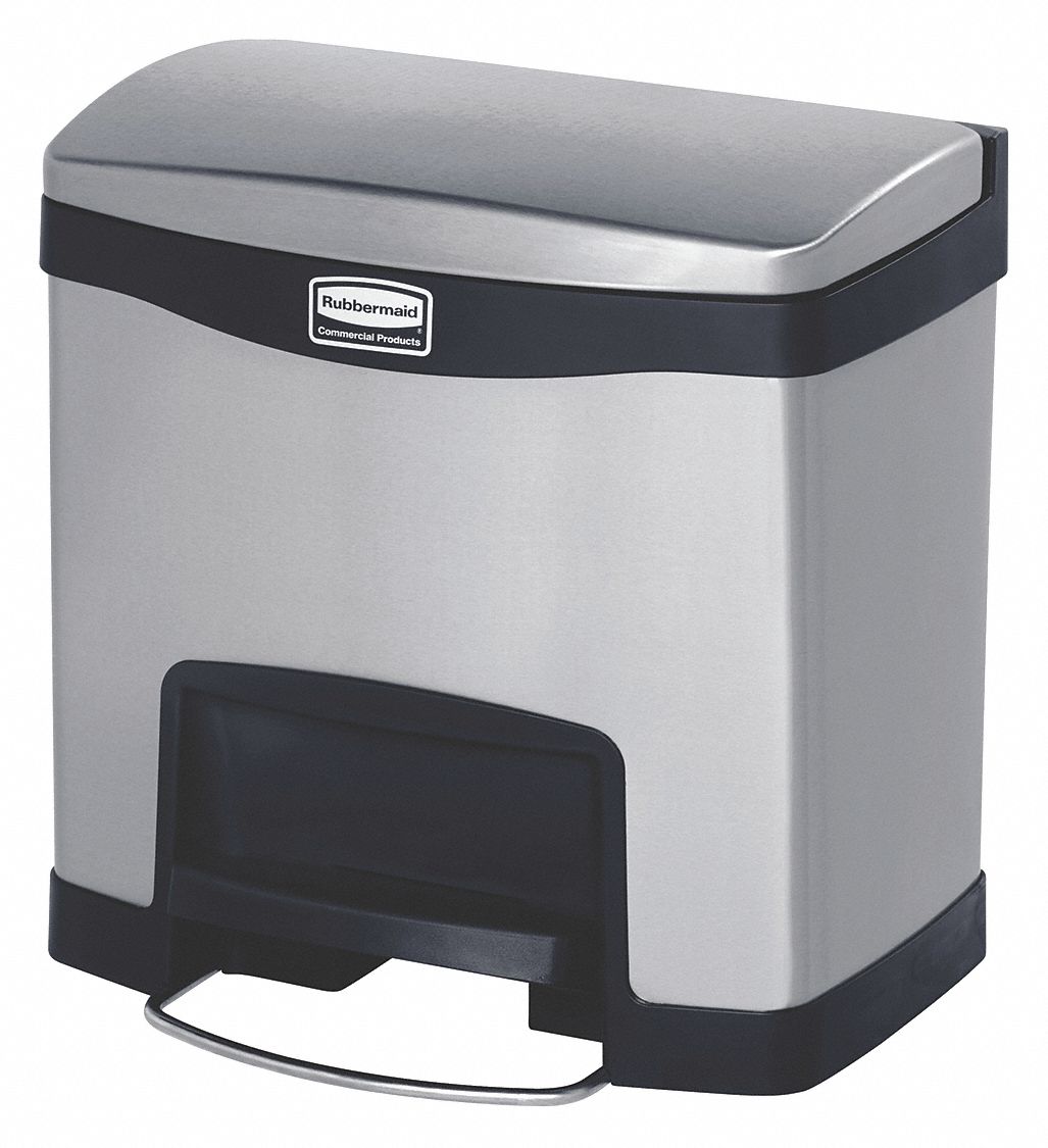 POUBELLE,RECTANGULAIRE,4 GAL,NOIR