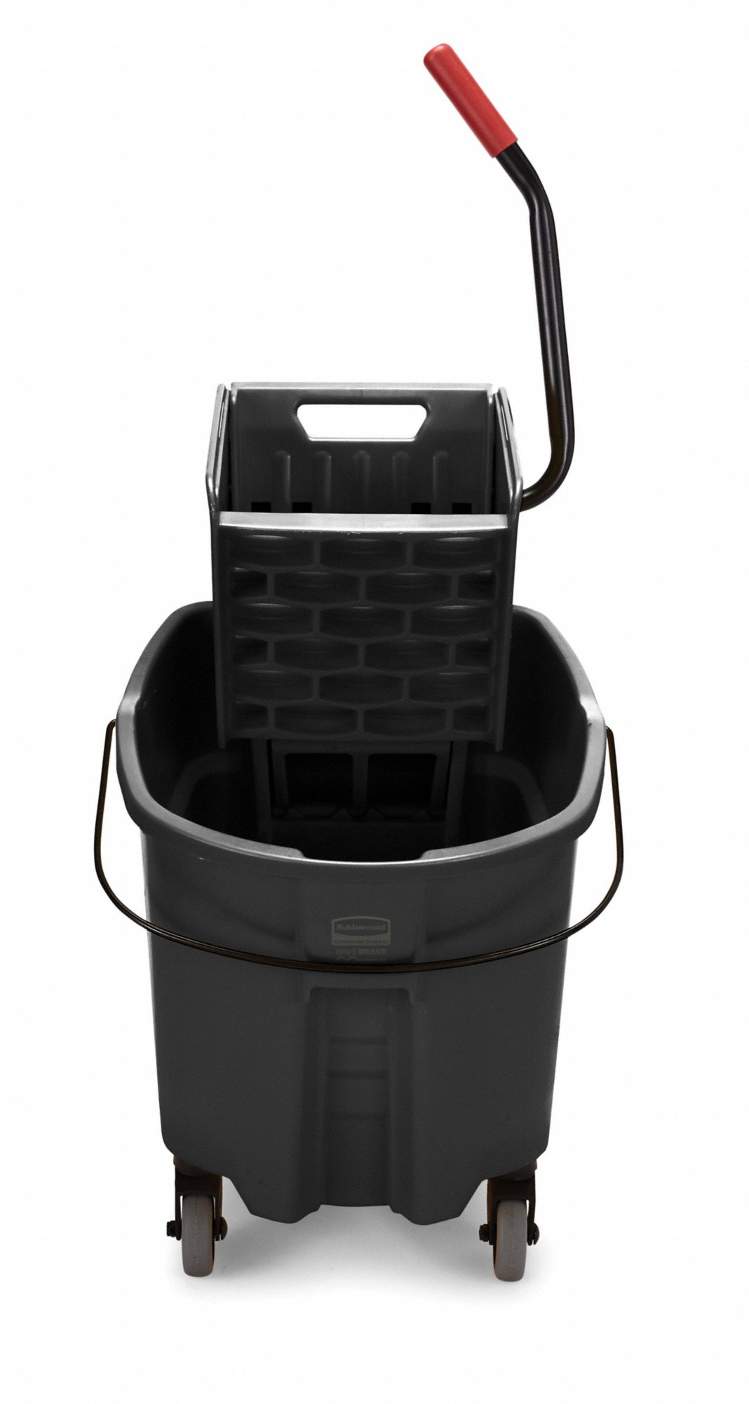 RUBBERMAID COMMERCIAL PRODUCTS Black Plastic Mop Bucket and Wringer, 8