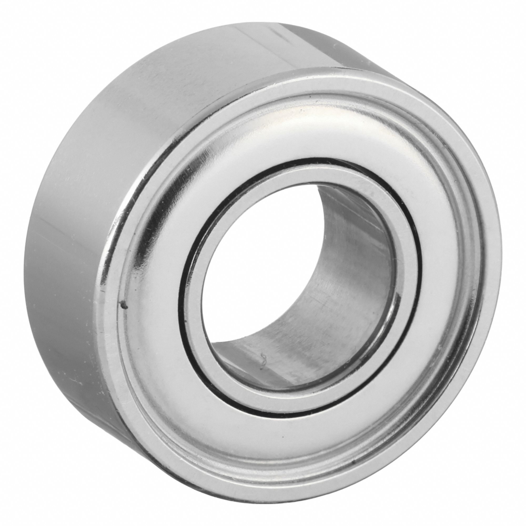 Miniature Ball Bearing: 686, Dbl Shield, 6 mm Bore, 13 mm OD, 5 mm Wd, Stainless Steel Ring