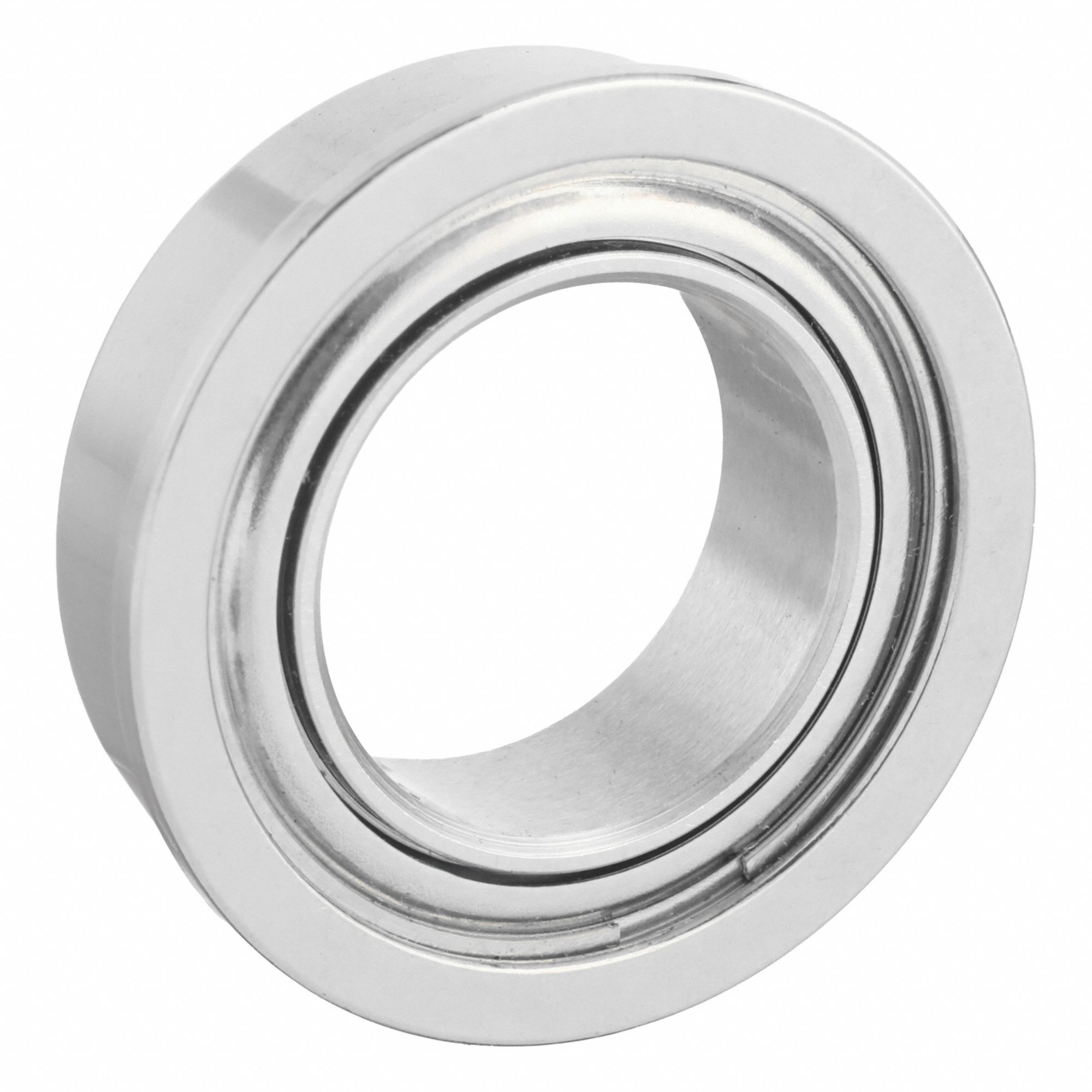 Miniature Ball Bearing: 1810, 5/16 in Bore, 0.547 in Flange Dia, Dbl Shield, 1/2 in OD