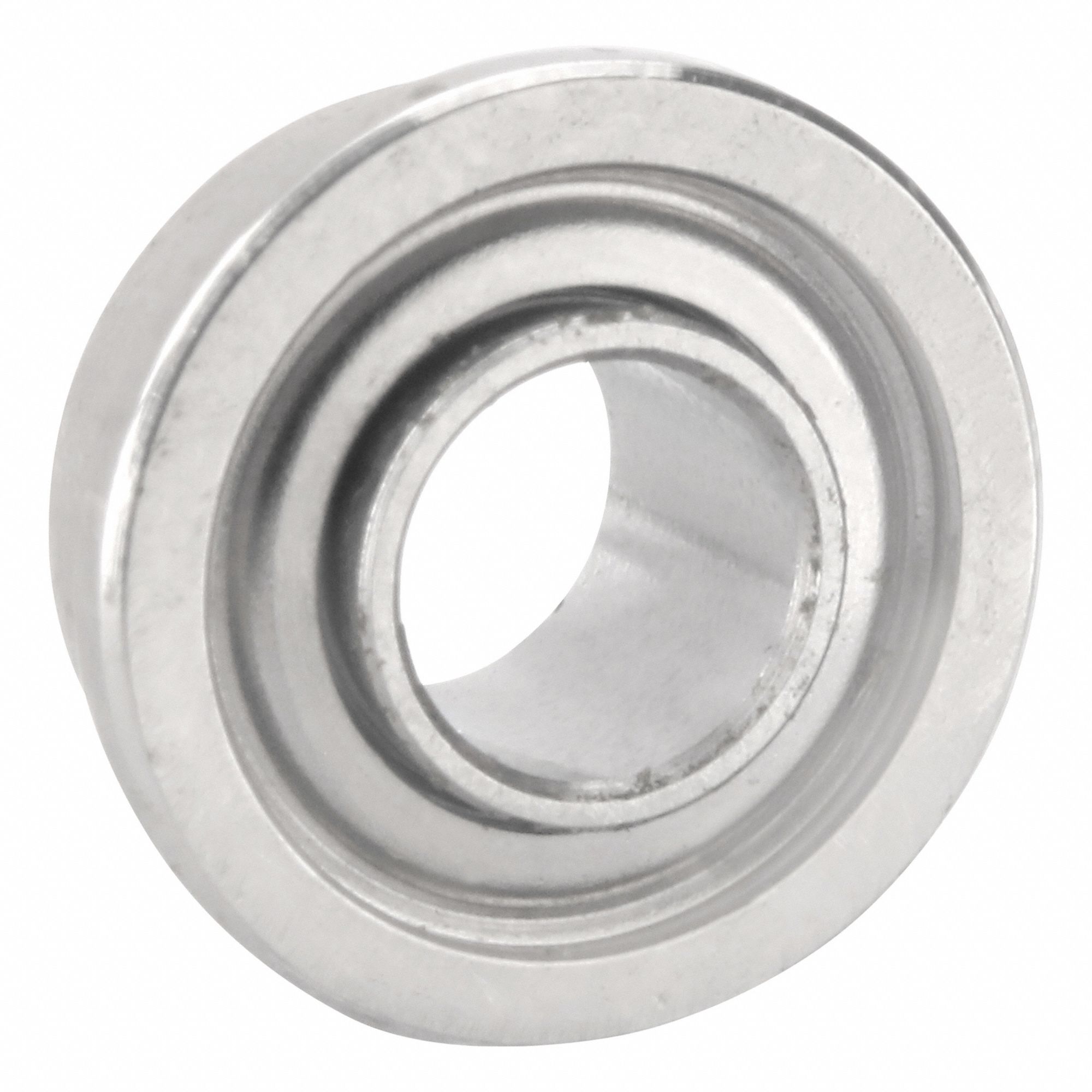 Miniature Ball Bearing: R144, 1/8 in Bore, 0.296 in Flange Dia, Dbl Shield, 1/4 in OD, Grease