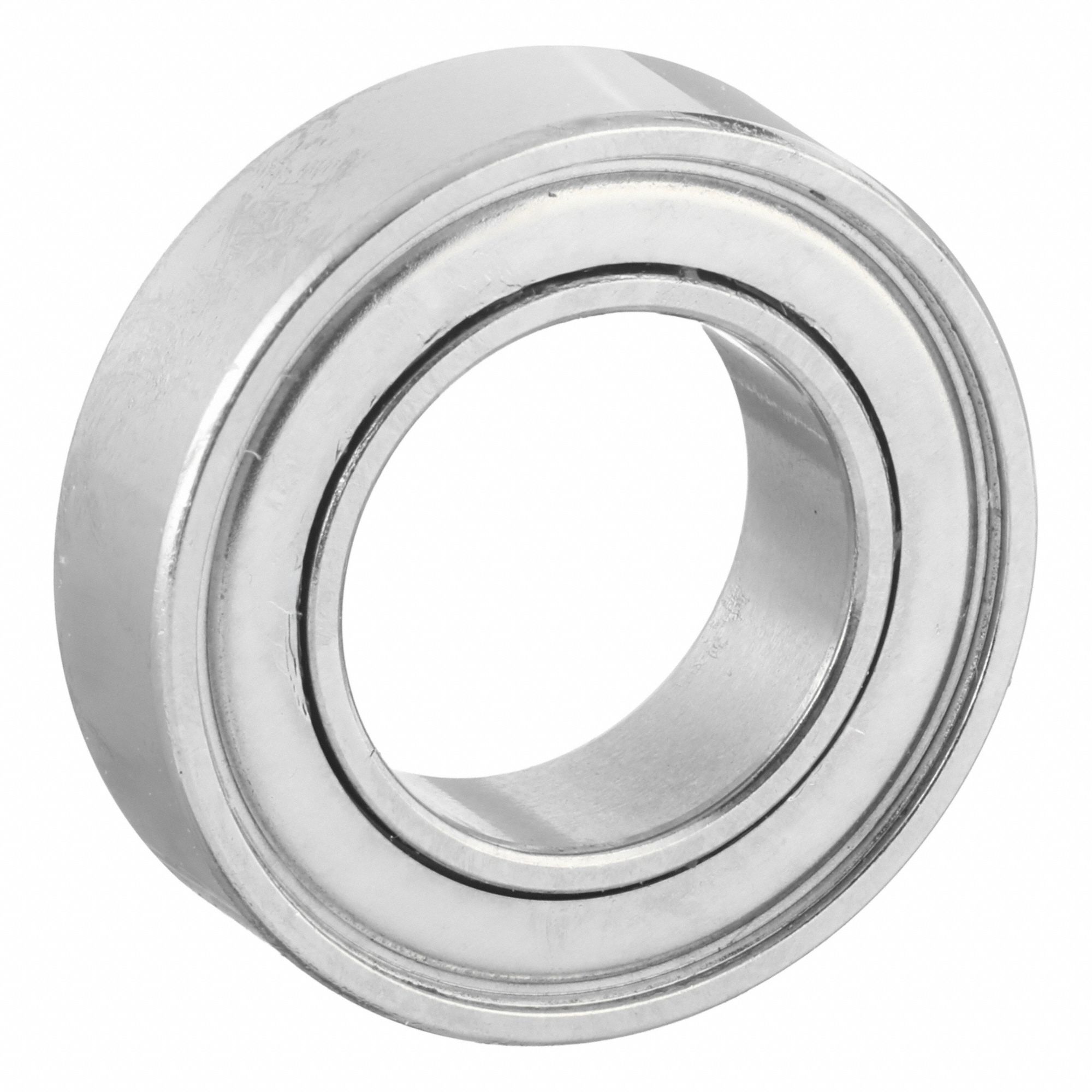 Miniature Ball Bearing: MR148, Dbl Shield, 8 mm Bore, 14 mm OD, 4 mm Wd, Stainless Steel Ring