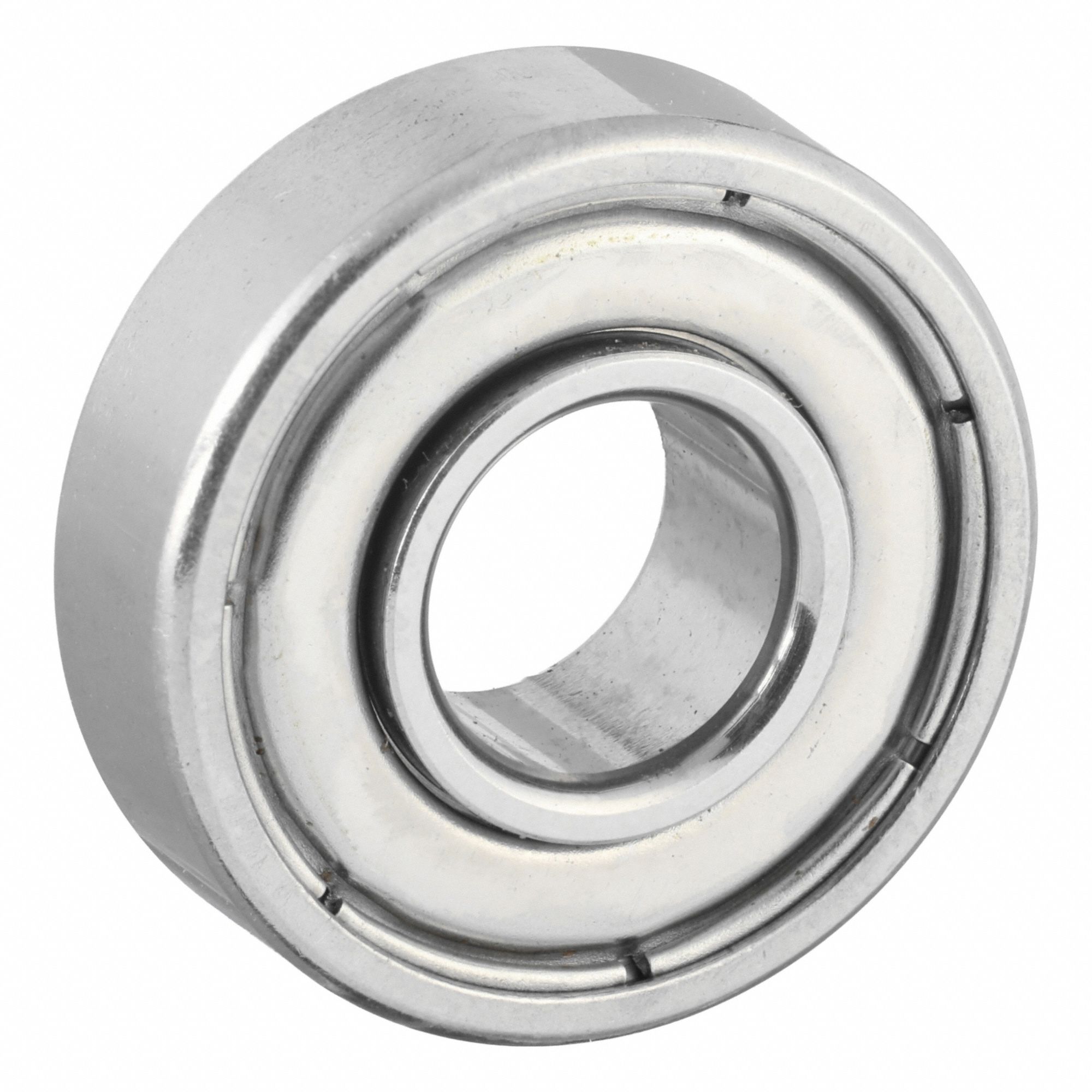 Miniature Ball Bearing: R4, Dbl Shield, 1/4 in Bore, 5/8 in OD, 0.196 in Wd, 302°F Max Temp