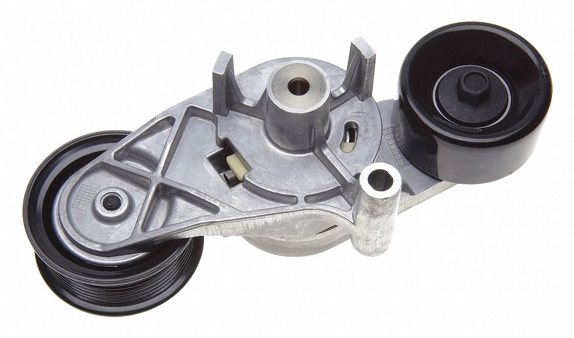 Belt Tensioner: Self-Adjusting Belt Tensioner, 38257, Light Duty, 2 Pulleys, 3 in Outside Dia