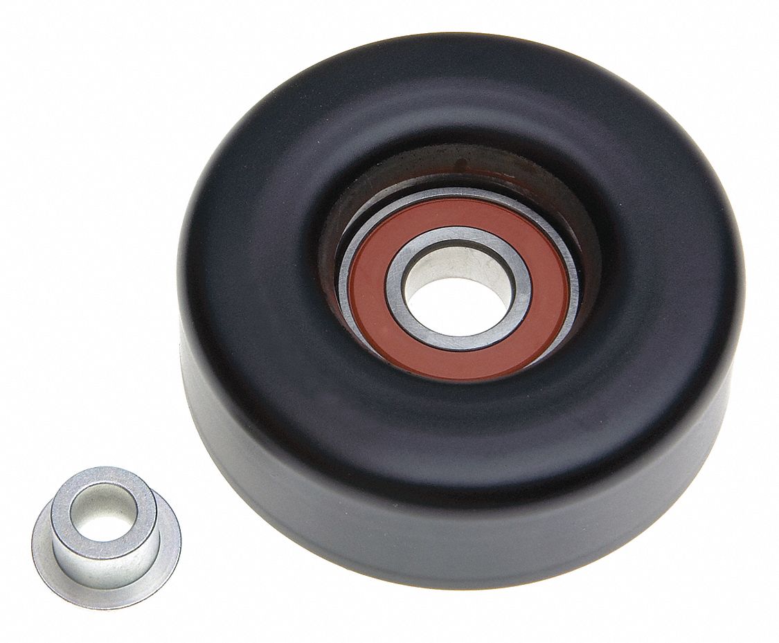 Idler Pulley: Idler Pulley, 38042, Flat, Light Duty, 21/32 in Inside Dia, 1 3/16 in Pulley Wd
