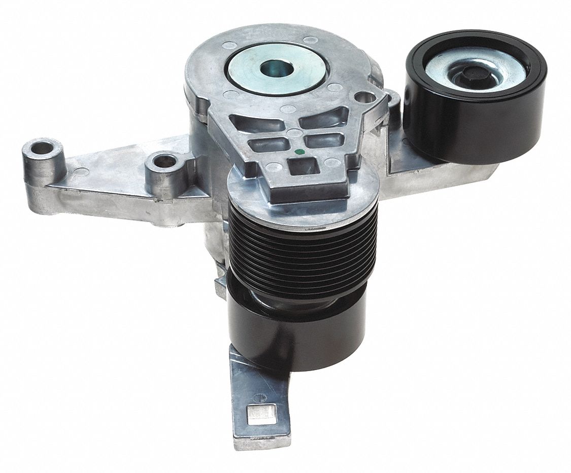 Belt Tensioner: Self-Adjusting Belt Tensioner, 38667, Heavy Duty, 3 Pulleys, 3 in Outside Dia