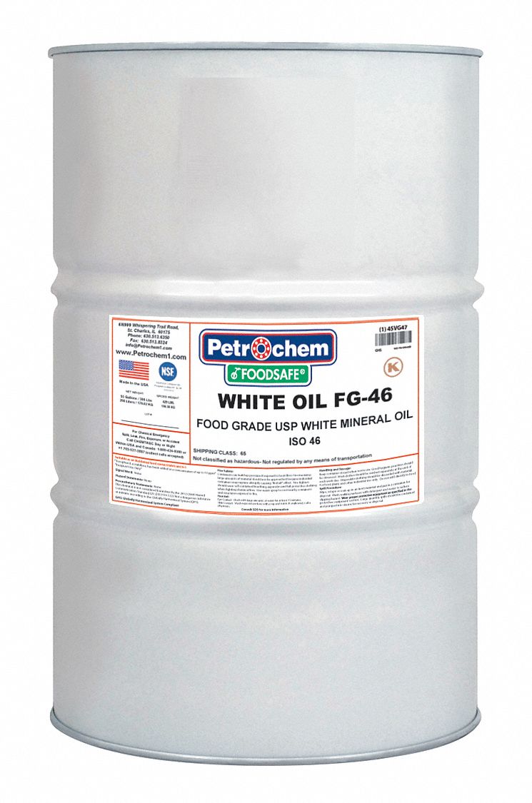 PETROCHEM Mineral Hydraulic Oil, 55 gal Drum, ISO Viscosity Grade 46