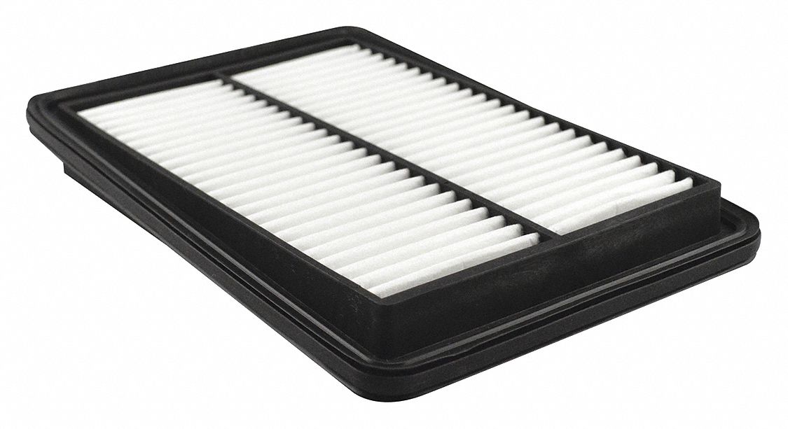 Automotive Air Filter: Panel, Engine, Rectangular, Panel, 9 31/32 in Overall Lg