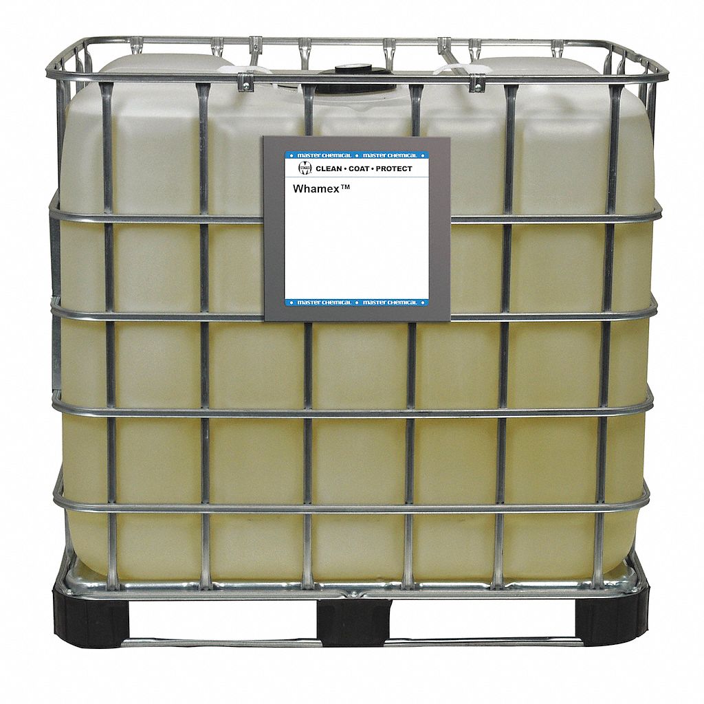 Cutting Tool Cleaner: 270 gal Container Size, IBC Tote, Yellow