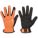 EXO MECHANICS GLOVES, M (8), FULL FINGER, SYNTHETIC LEATHER, HI-VIS ORANGE