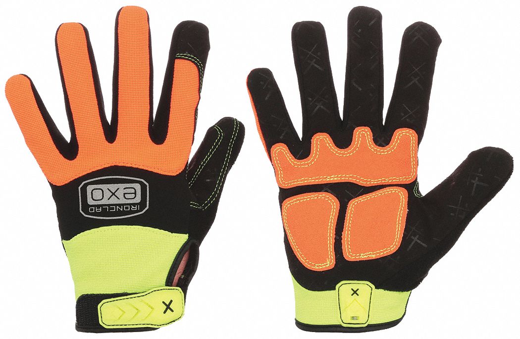 MECHANICS GLOVES, L (9), FULL FINGER, SYNTHETIC LEATHER, NEOPRENE