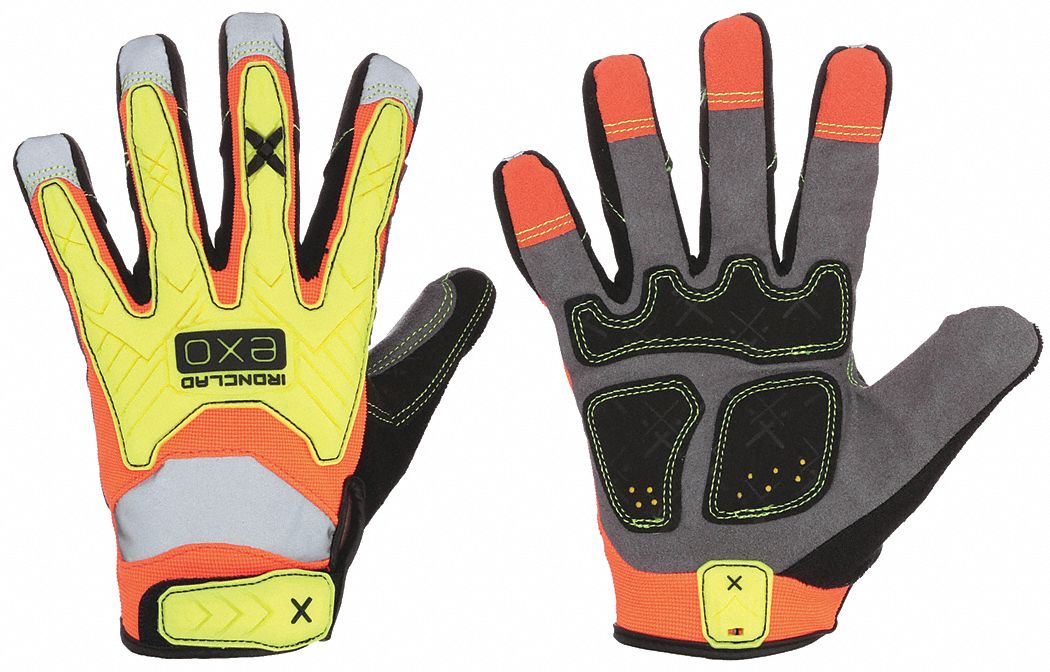 MECHANICS GLOVES, S (7), FULL FINGER, SYNTHETIC LEATHER, PADDING