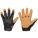 MECHANICS GLOVES, 2XL (11), FULL FINGER, GOATSKIN, TPR, BLACK/GOLD