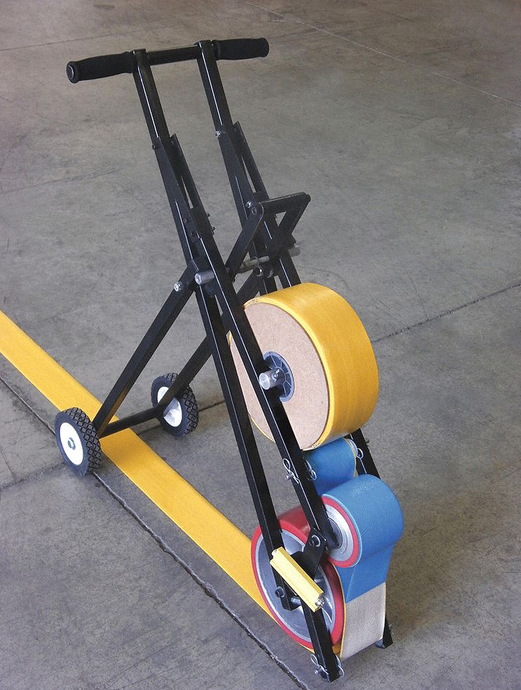 Condor Floor Tape Applicator Black 4 In Tape W 45vr74 45vr74