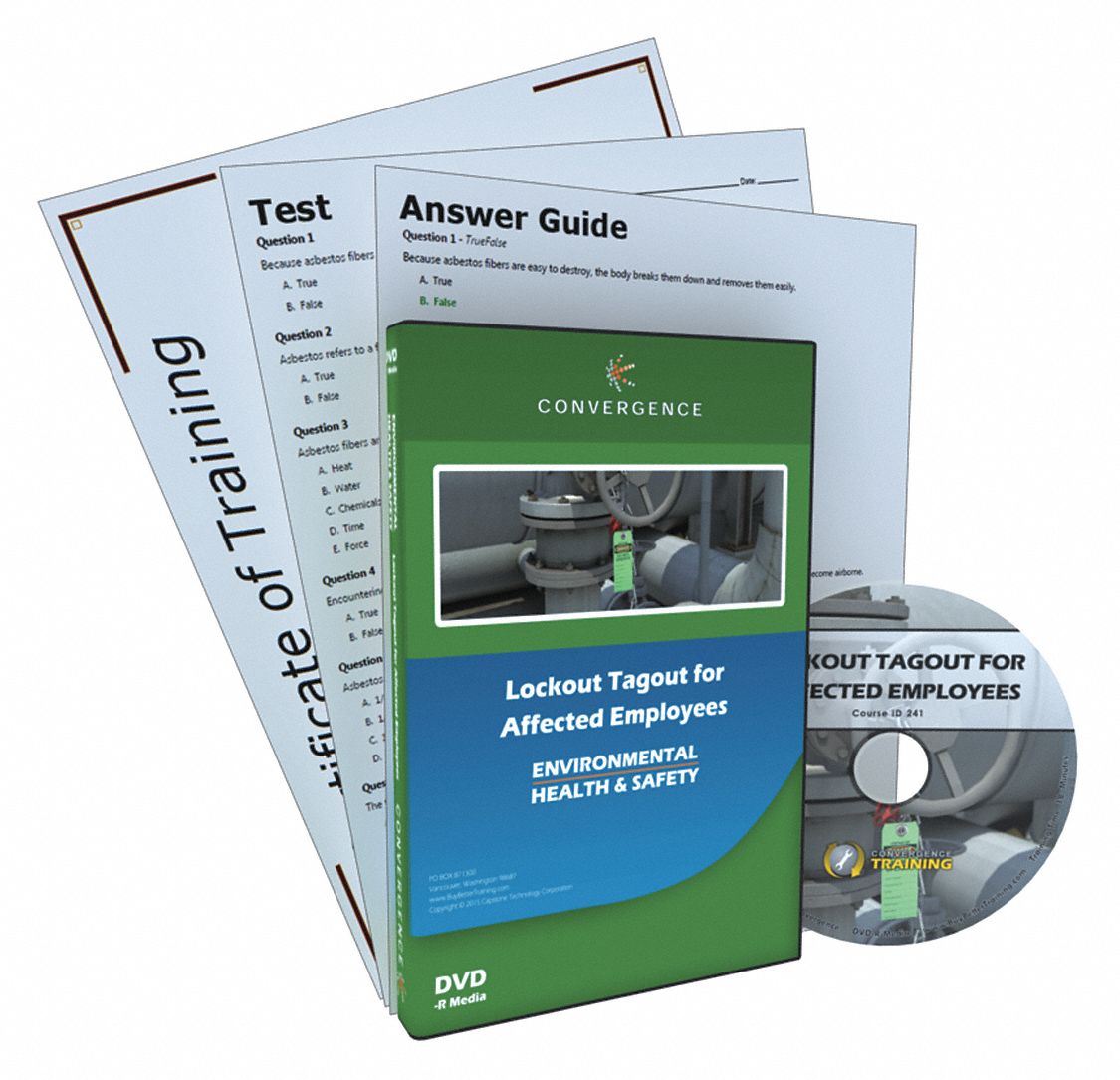 Lockout/Tagout Training DVD, For Use With Computer or DVD Player ...
