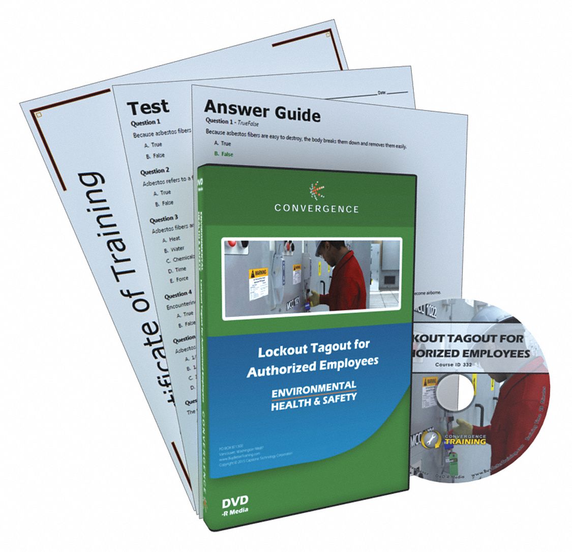 Lockout/Tagout Training DVD, For Use With Computer or DVD Player ...