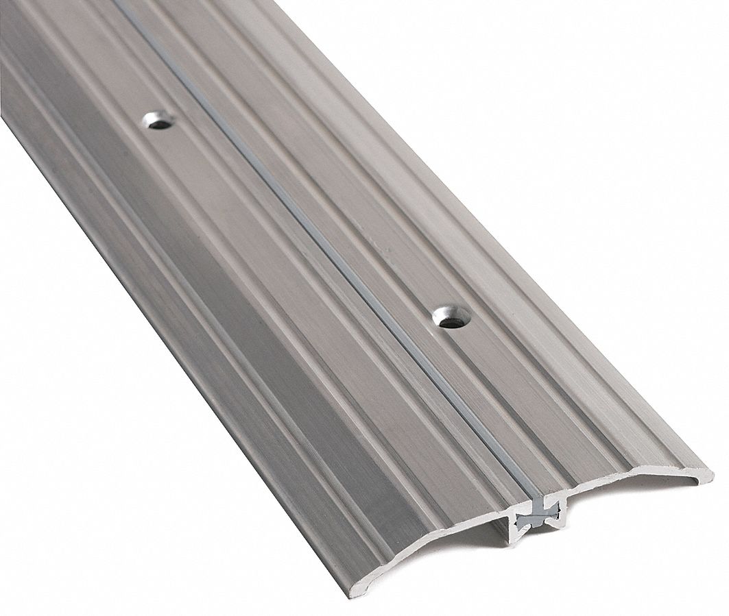 National Guard 48 In X 4 In X 1 2 In Fluted Top Door Threshold Silver 45vt93 8424 48 Grainger