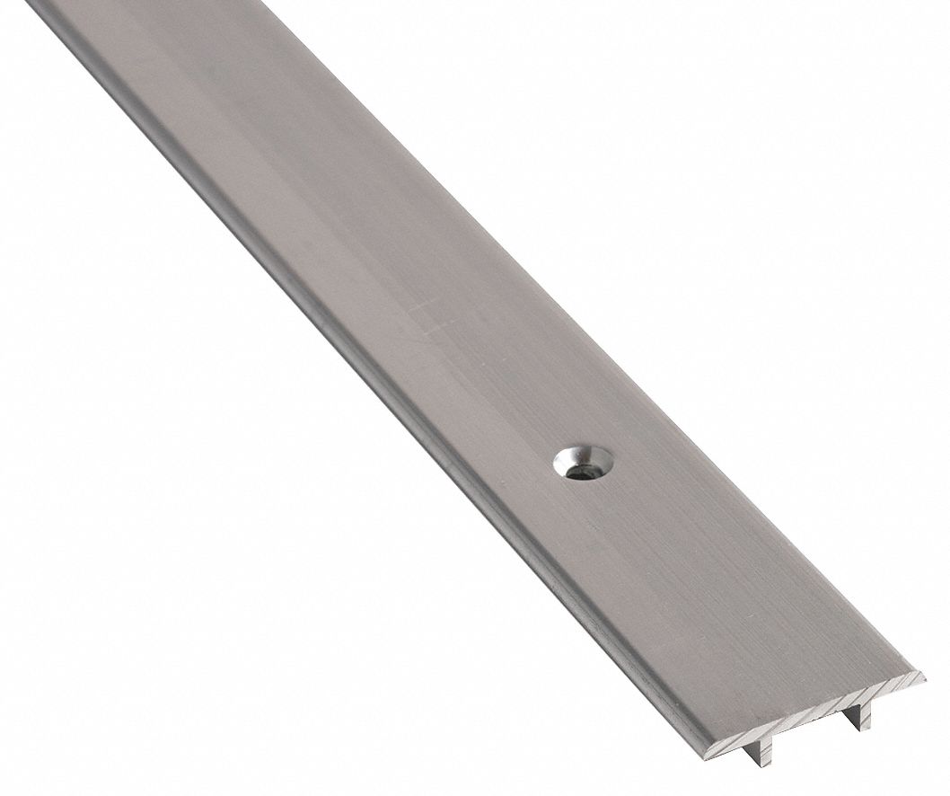 Door Threshold: Saddle, Aluminum, 4 ft Lg