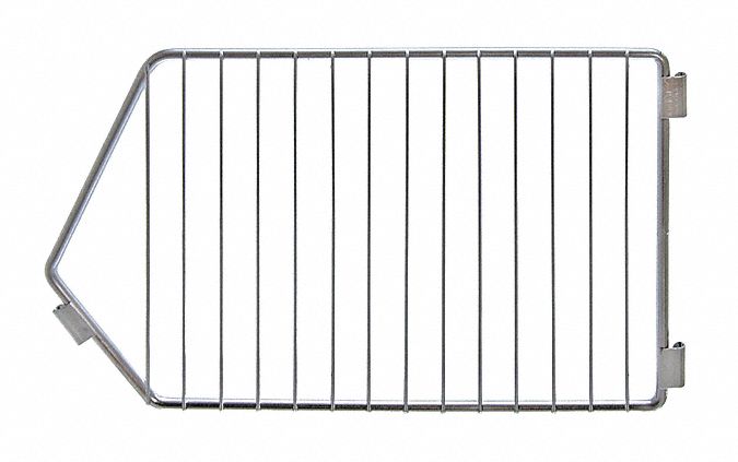 MODULAR STACKING BASKET DIVIDER, ¼ IN X 20 IN X 12 IN, STEEL, CHROME, SILVER