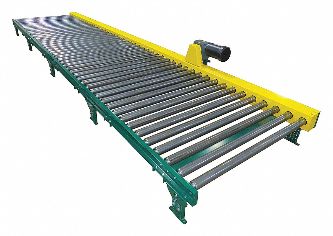 51 In Between Frame Wd 5 Ft Overall Lg Powered Roller Conveyor 45vy51cdlr16f05s05 51ew 2185