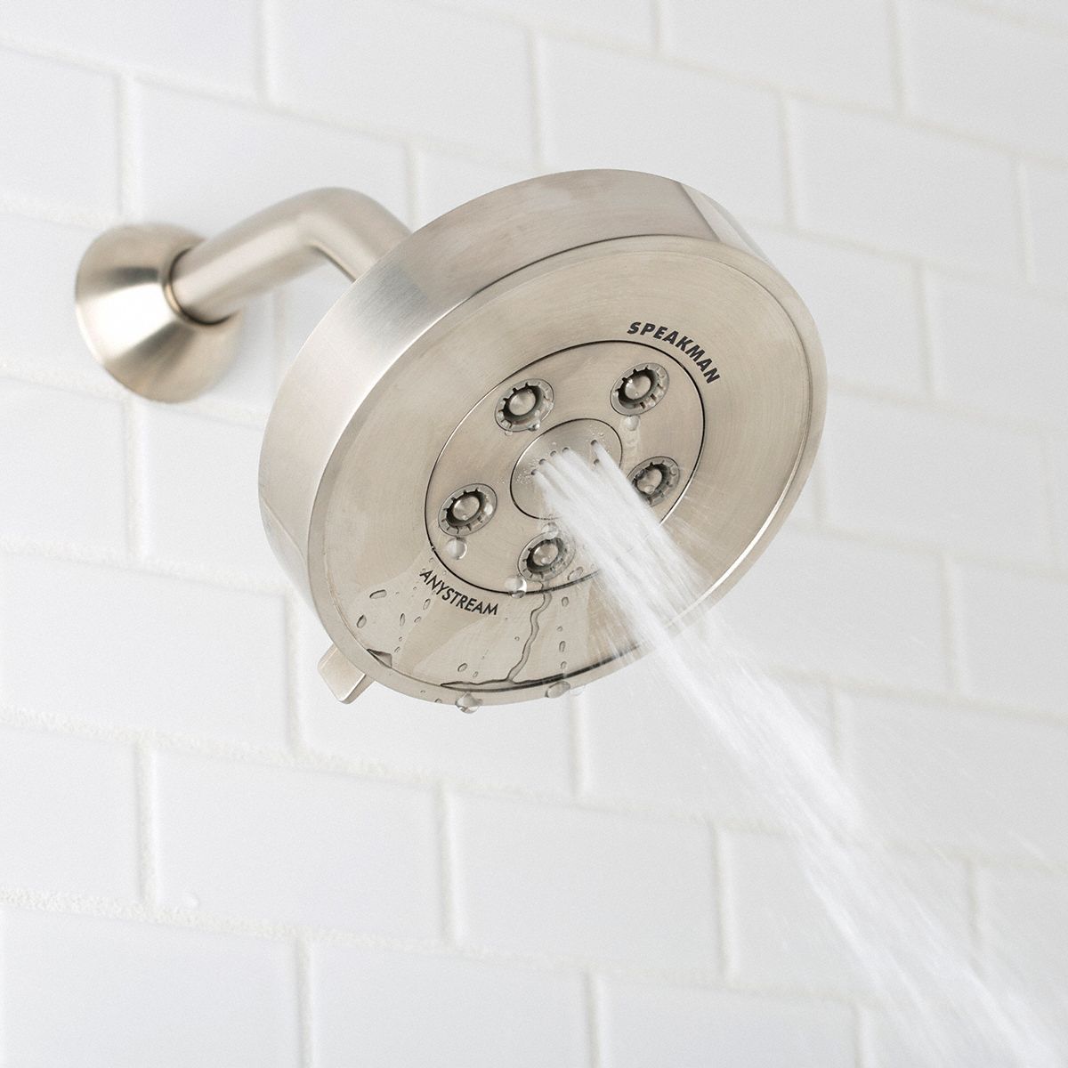SPEAKMAN Showerhead Speakman, Neo S3010, 2 gpm Fixed Showerhead Flow Rate, Brushed Nickel