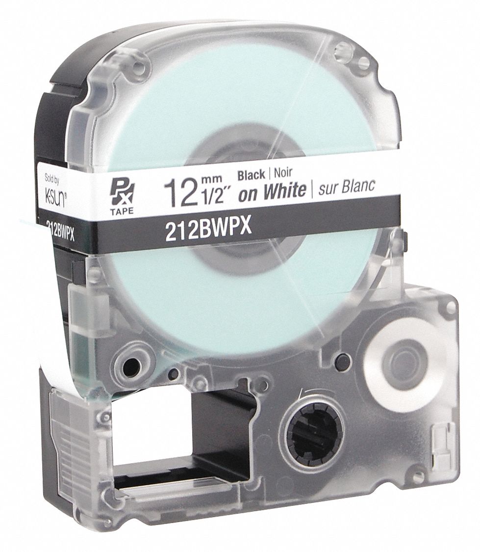 Cartridge Label 1/2 in W White