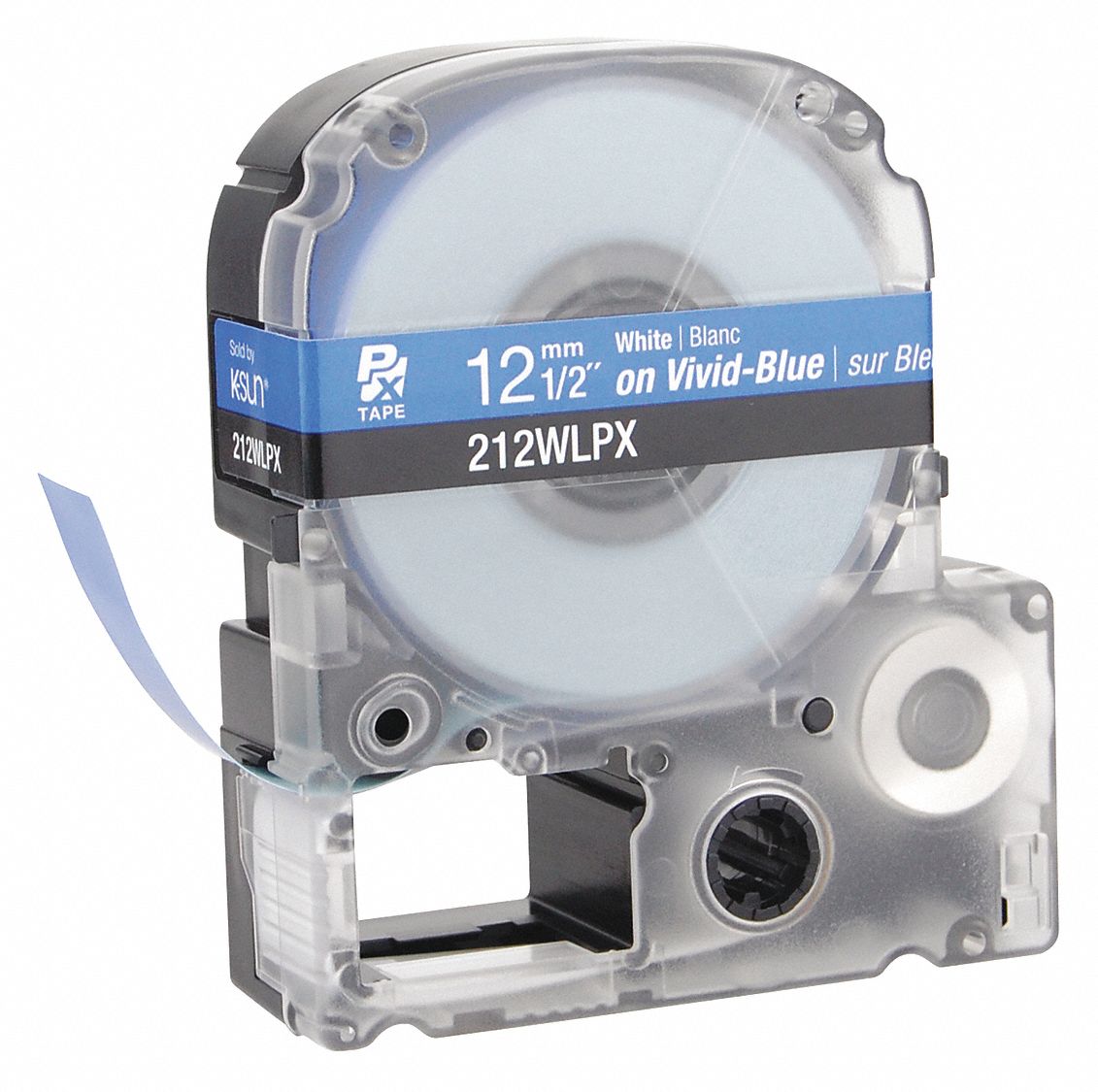 1/2 in x 30 ft, Polyester, Continuous Label Roll Cartridge 45WA29