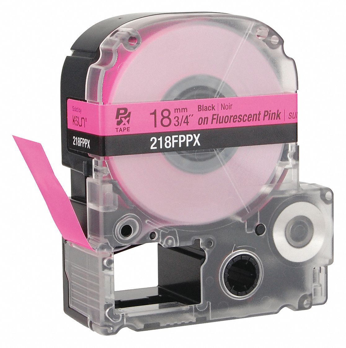 CARTRIDGE LABEL,BLK ON FLUORESCENT PINK