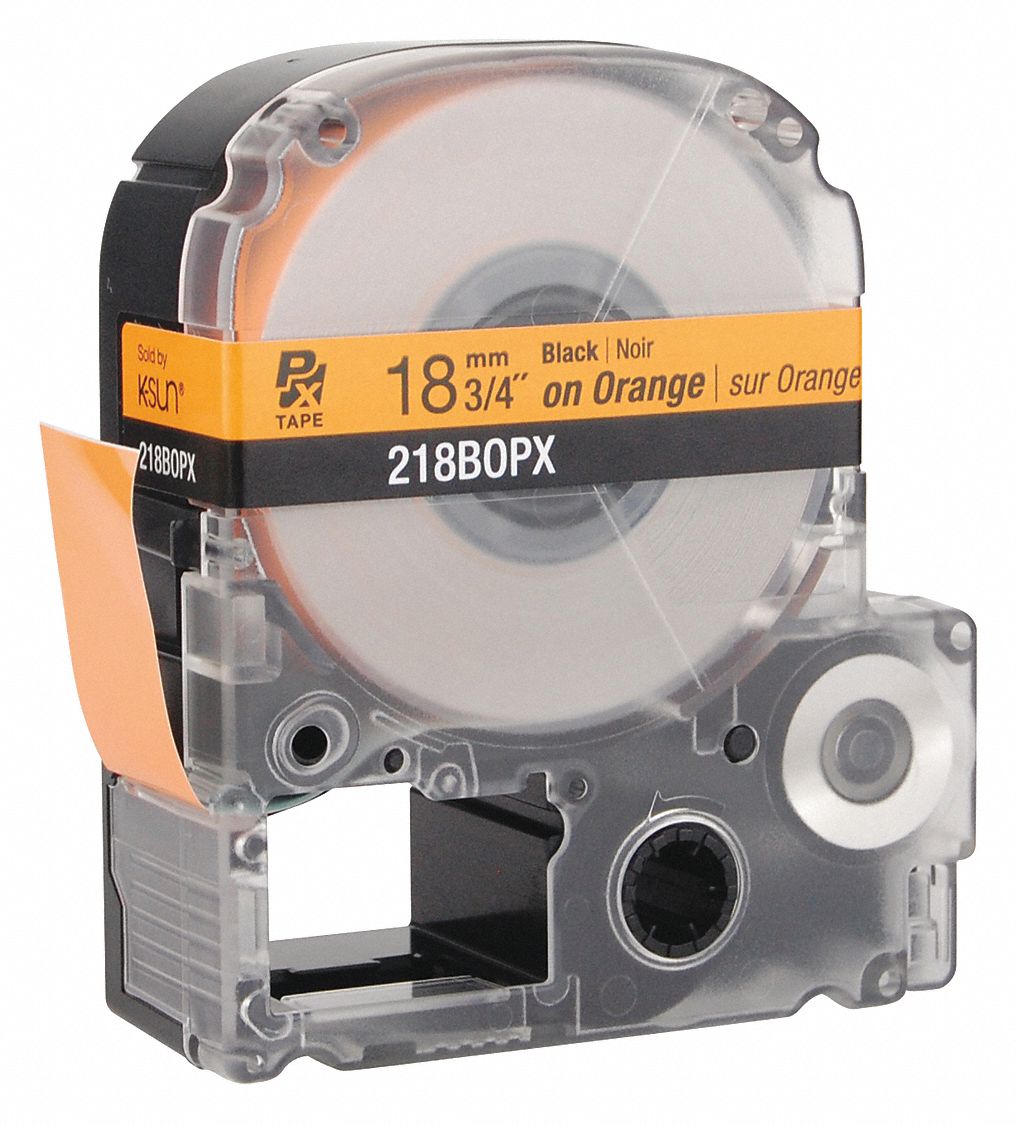 CARTRIDGE LABEL,3/4 IN. W, ORANGE