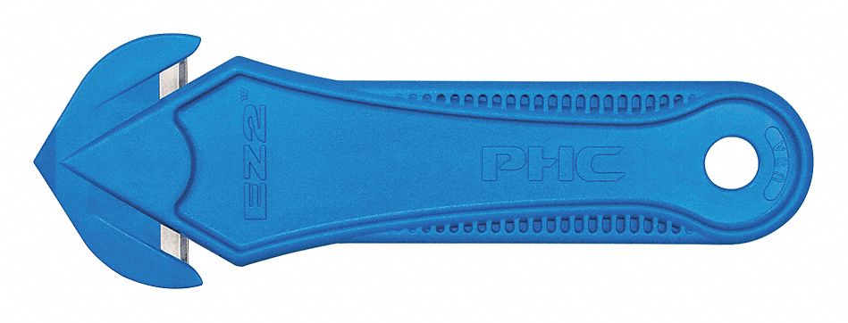 SAFETY CUTTER,5-1/2 IN,BLUE