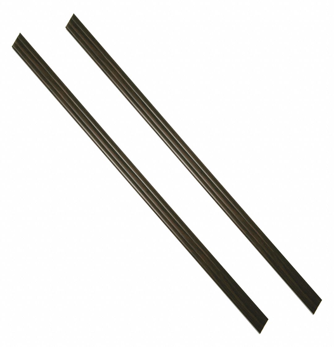 Strips: 1 1/2 in x 59 1/2 in x 1/4 in, Polymer Plastic, Cherry Walnut, Cherry Walnut, 2 PK