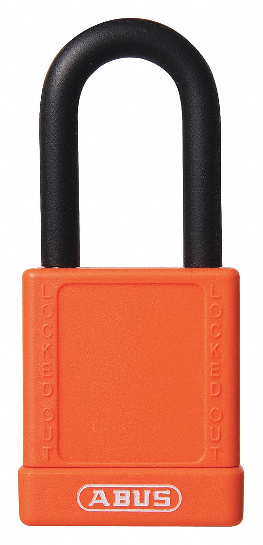 Lockout Padlock, KD, Orange, 1-3/4"H, PK6